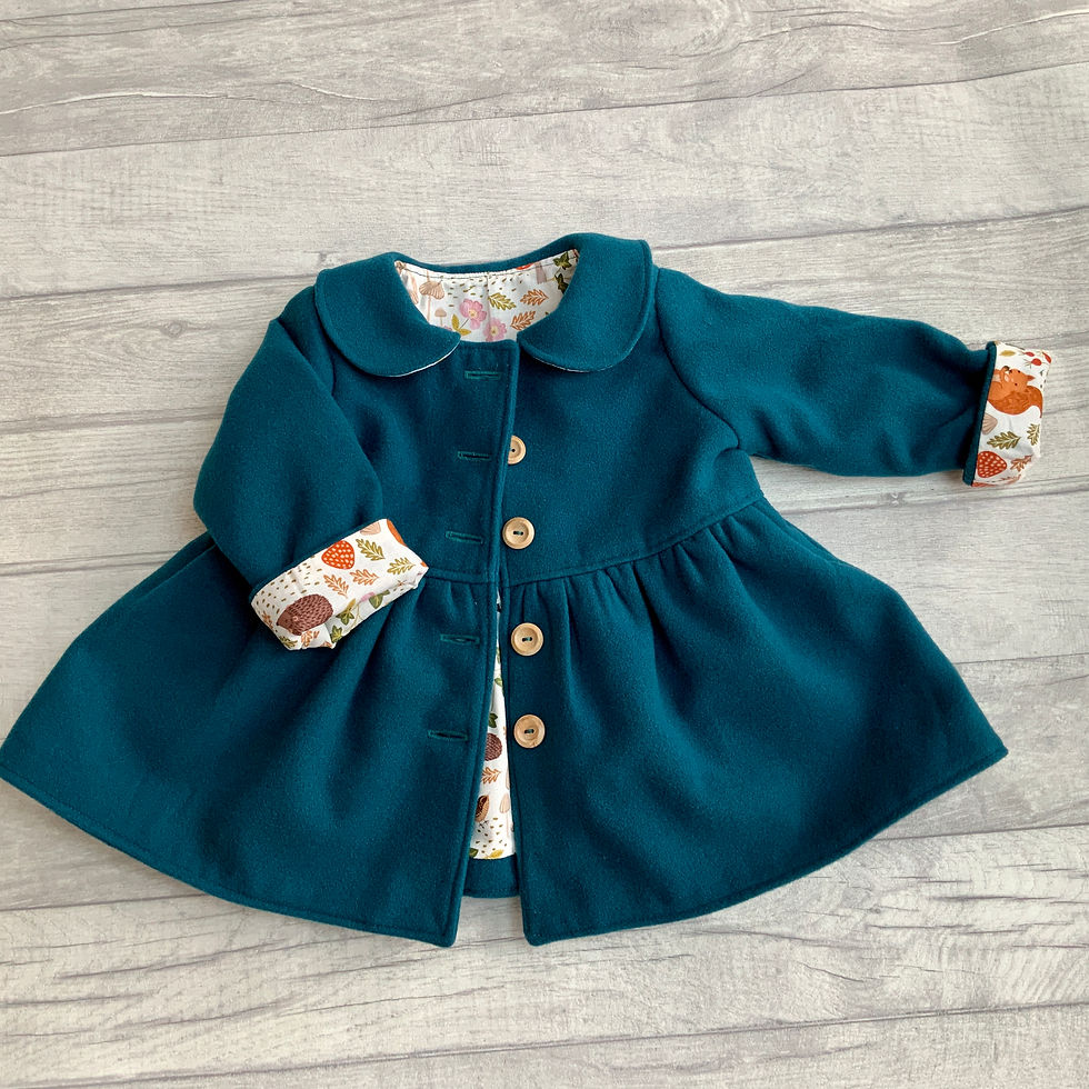 Thumbnail: Girls Teal Blue Green Winter Coat | Fully Lined | 12months-10 years
