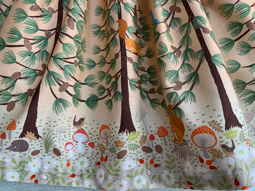 Thumbnail: Woodland Border Cotton Fabric