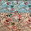 Thumbnail: Winter Robin festive print fabric in ice blue and beige