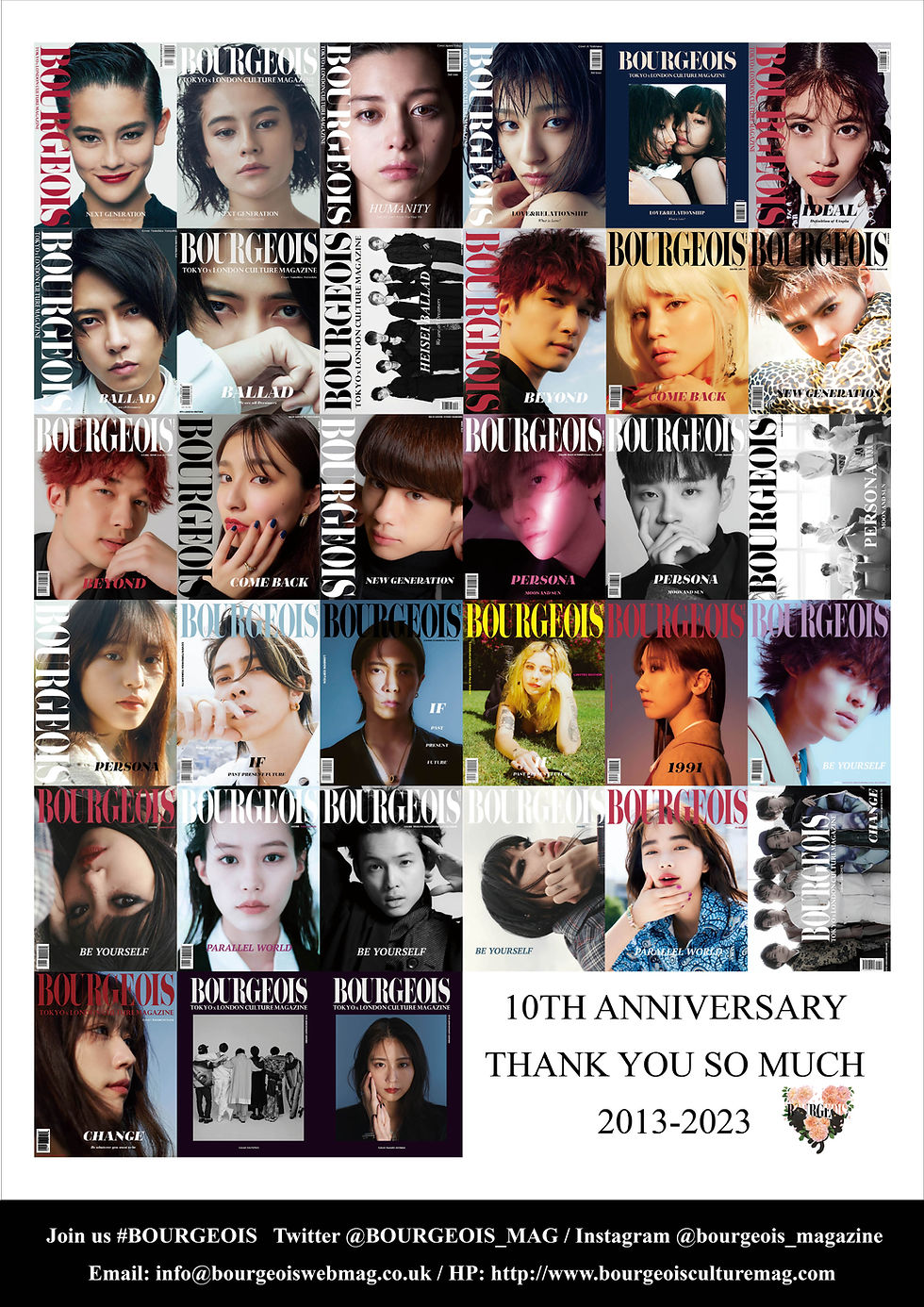 BOURGEOIS 1ST - 10TH ISSUE with Gifts