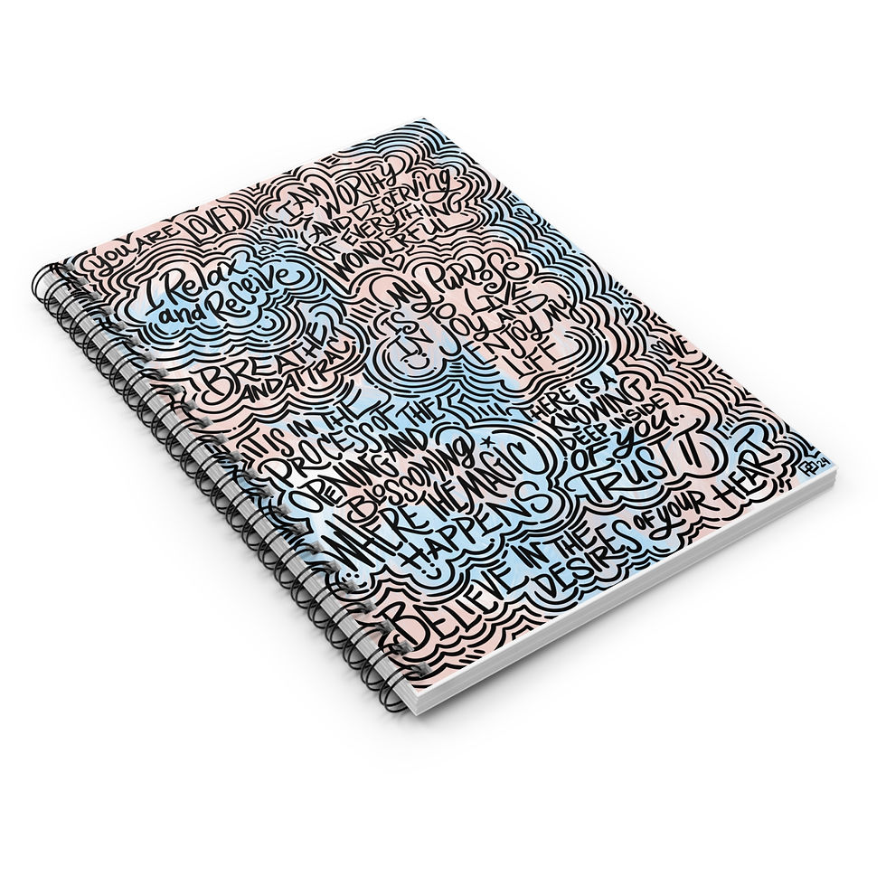 Thumbnail: "Guided by Grace" Ruled Notebook | Self-Care & Mindfulness Journal