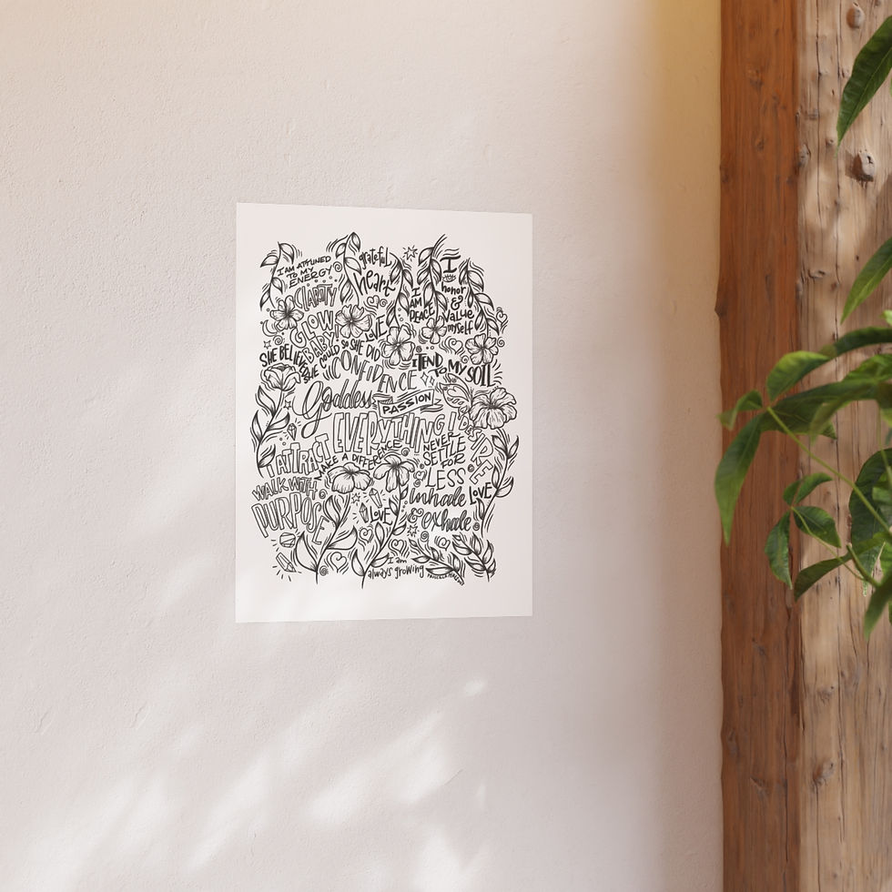 Thumbnail: "I am Woman" (B&W) Archival Print Poster