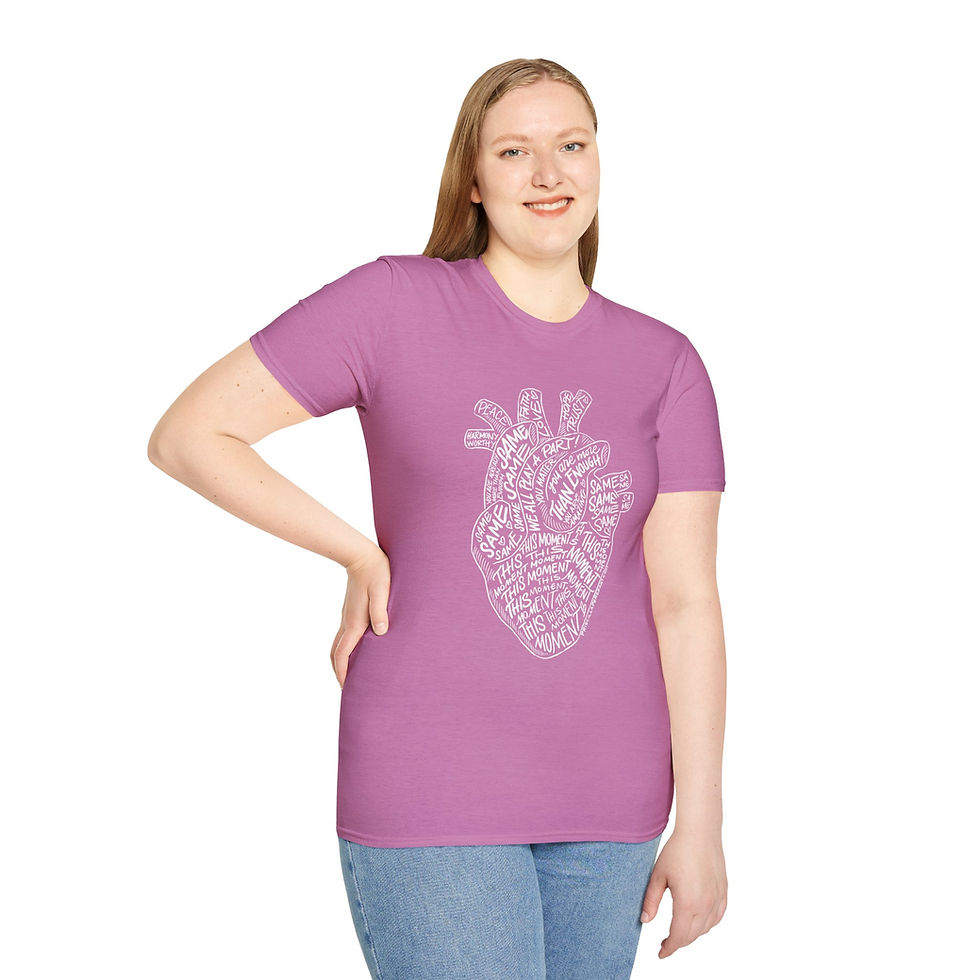 Thumbnail: "Heart Wisdom"  T-Shirt – Uplifting Affirmations - Unisex Softstyle Tee