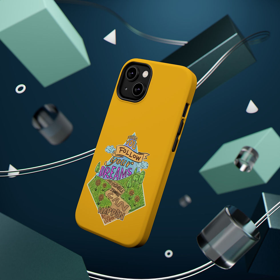 Thumbnail: "Follow Your Dreams" Magnetic iPhone Case