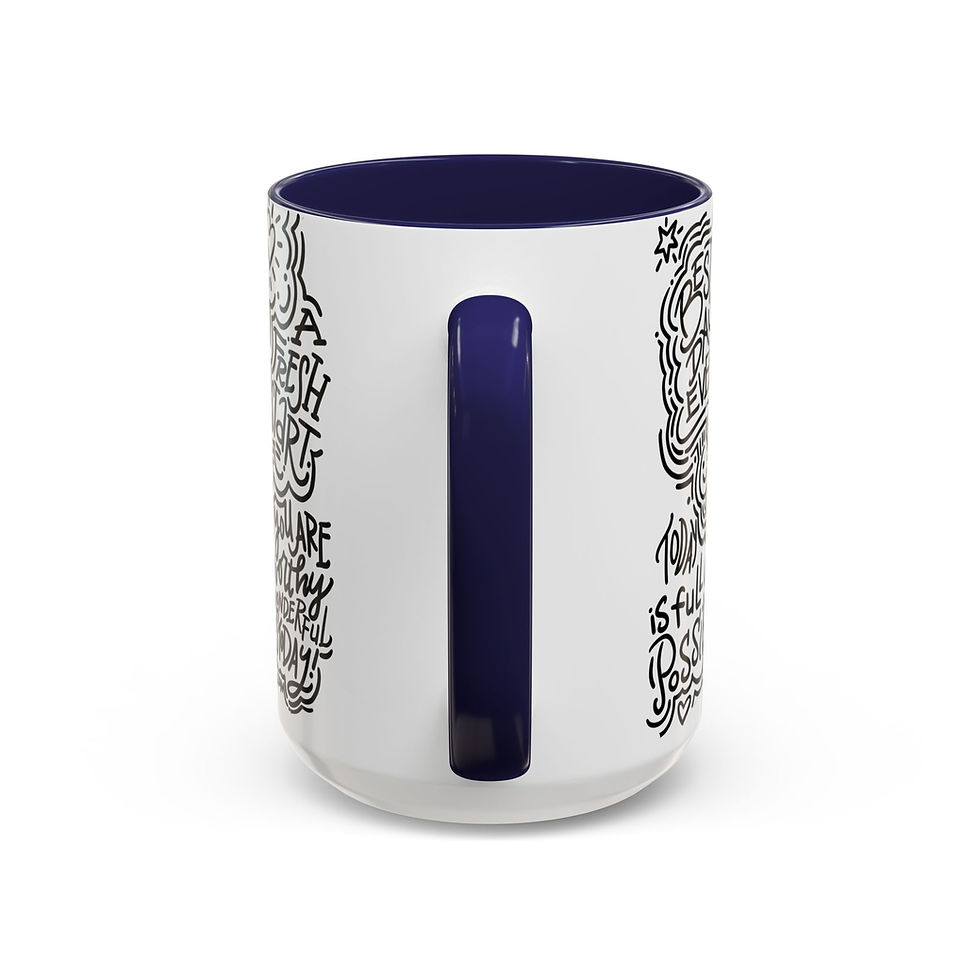 Thumbnail: "Best Day Ever"- Inspiring Accent Coffee Mug (11, 15oz)- The Amazing Maze Design