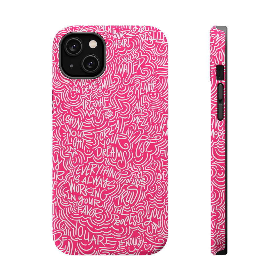 Thumbnail: "Inner Strength"-  Pink Phone Case- The Amazing Maze Design