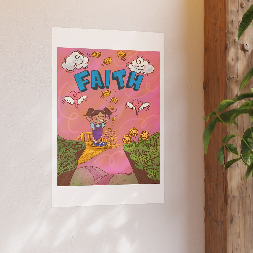 Thumbnail: 'Faith' Archival Matte Print - Vibrant Wall Art for Positivity