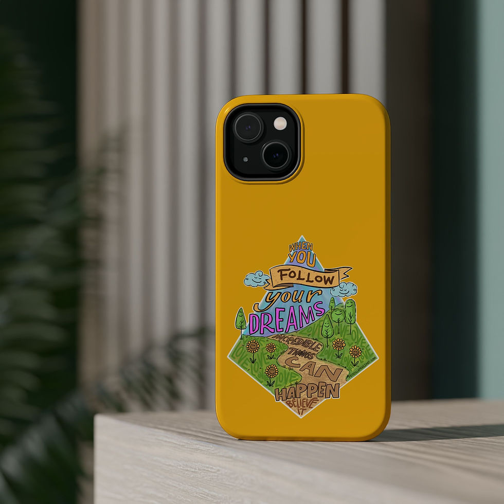 Thumbnail: "Follow Your Dreams" Magnetic iPhone Case