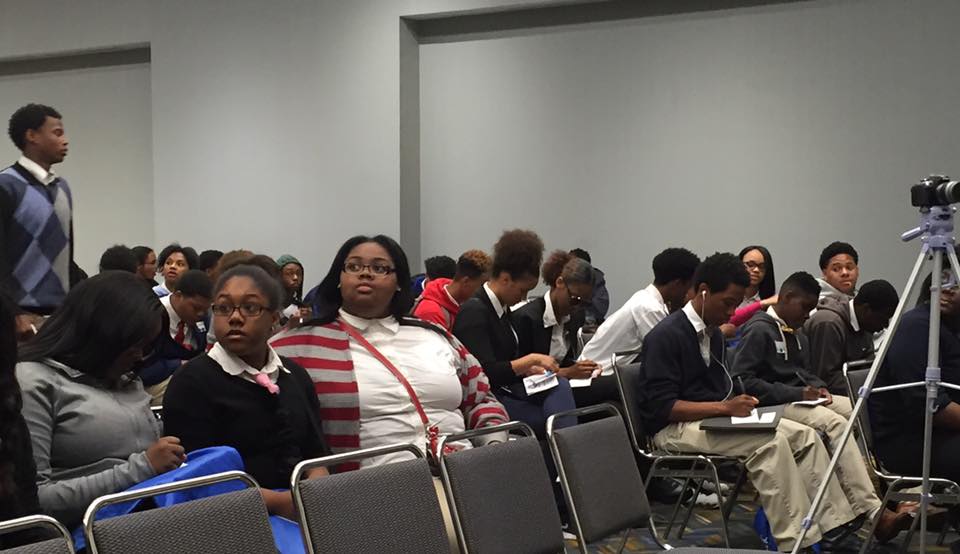 Youth Filling Out Survey YDE 2016