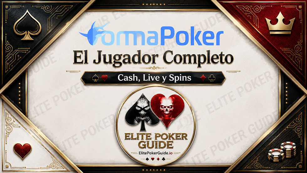Formapoker 2026 — La Escuela Española Para Cash, Live Poker y Spins