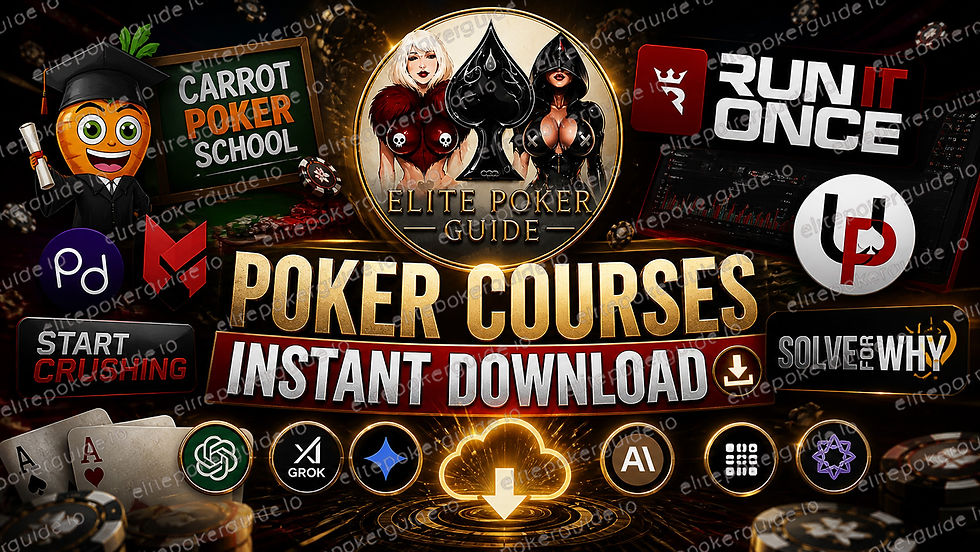 Poker Courses Instant Download — How to Get the World's Best Training Without a Monthly Subscription