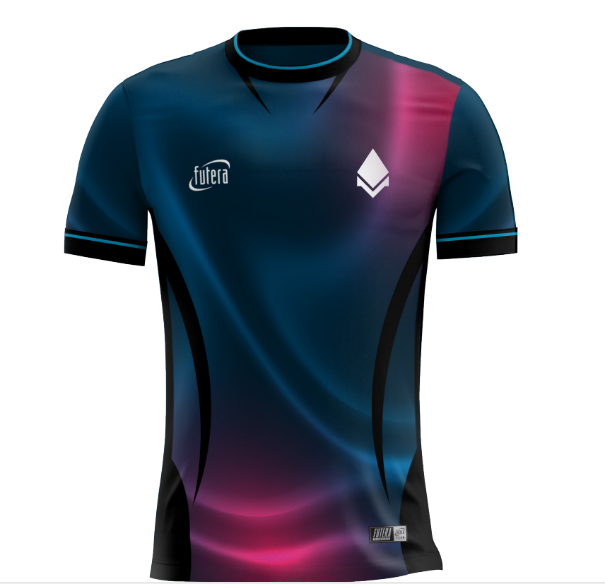 Thumbnail: esports gaming t shirt jersey bespoke wicked designs make your own uk England kit esports Plymouth Devon fortnite rocket