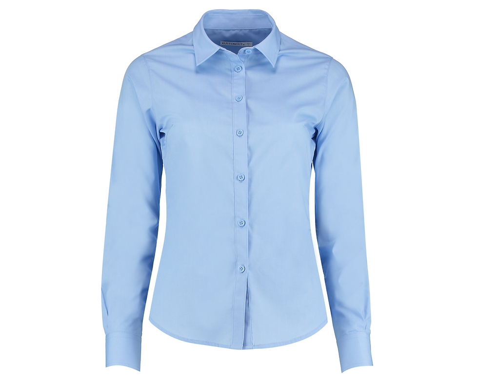 Thumbnail: WOMEN'S KK L/S TAILORED POPLIN SHIRT