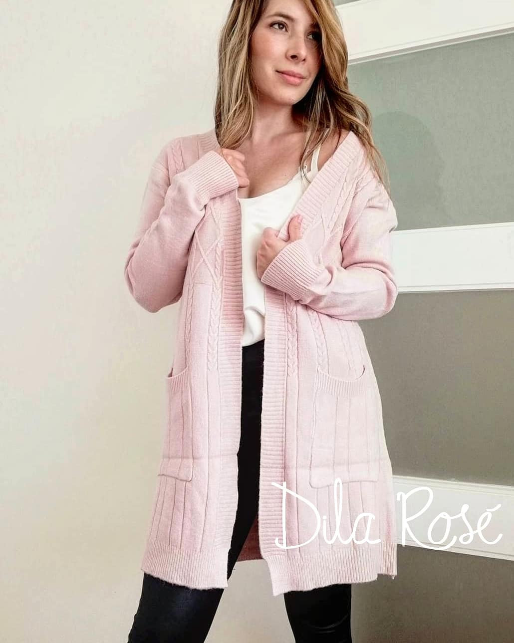 Cardigan palo de rosa