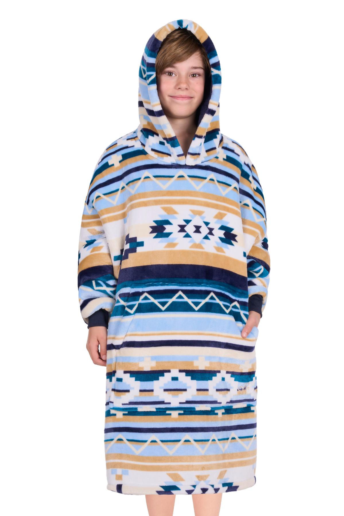 Pure Western Kid’s Aztec Print Snuggle Hoodie