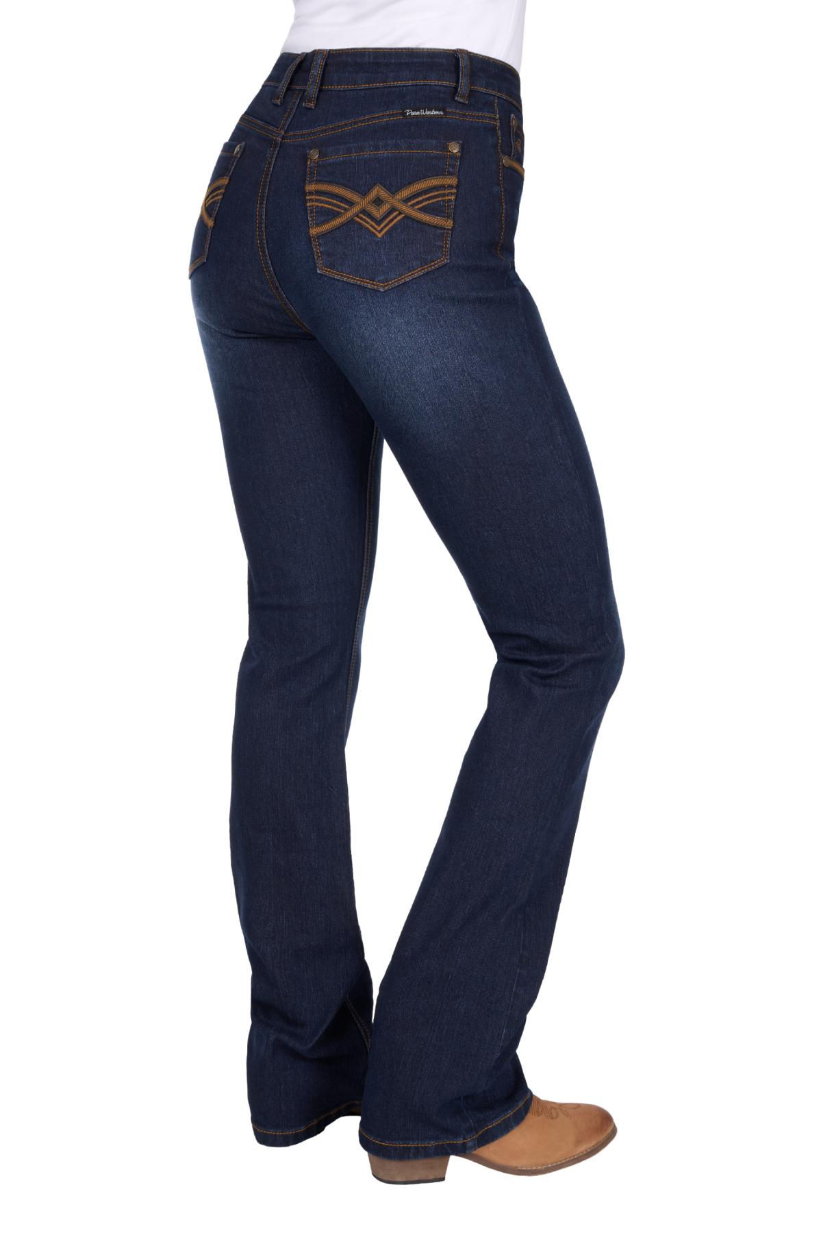 Pure Western Women’s Nova High Rise Boot Cut Jean 34” Leg