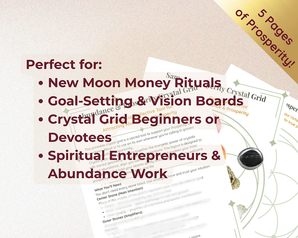 Thumbnail: Prosperity Crystal Grid PDF - Easy to Follow Crystal Practice for Abundance