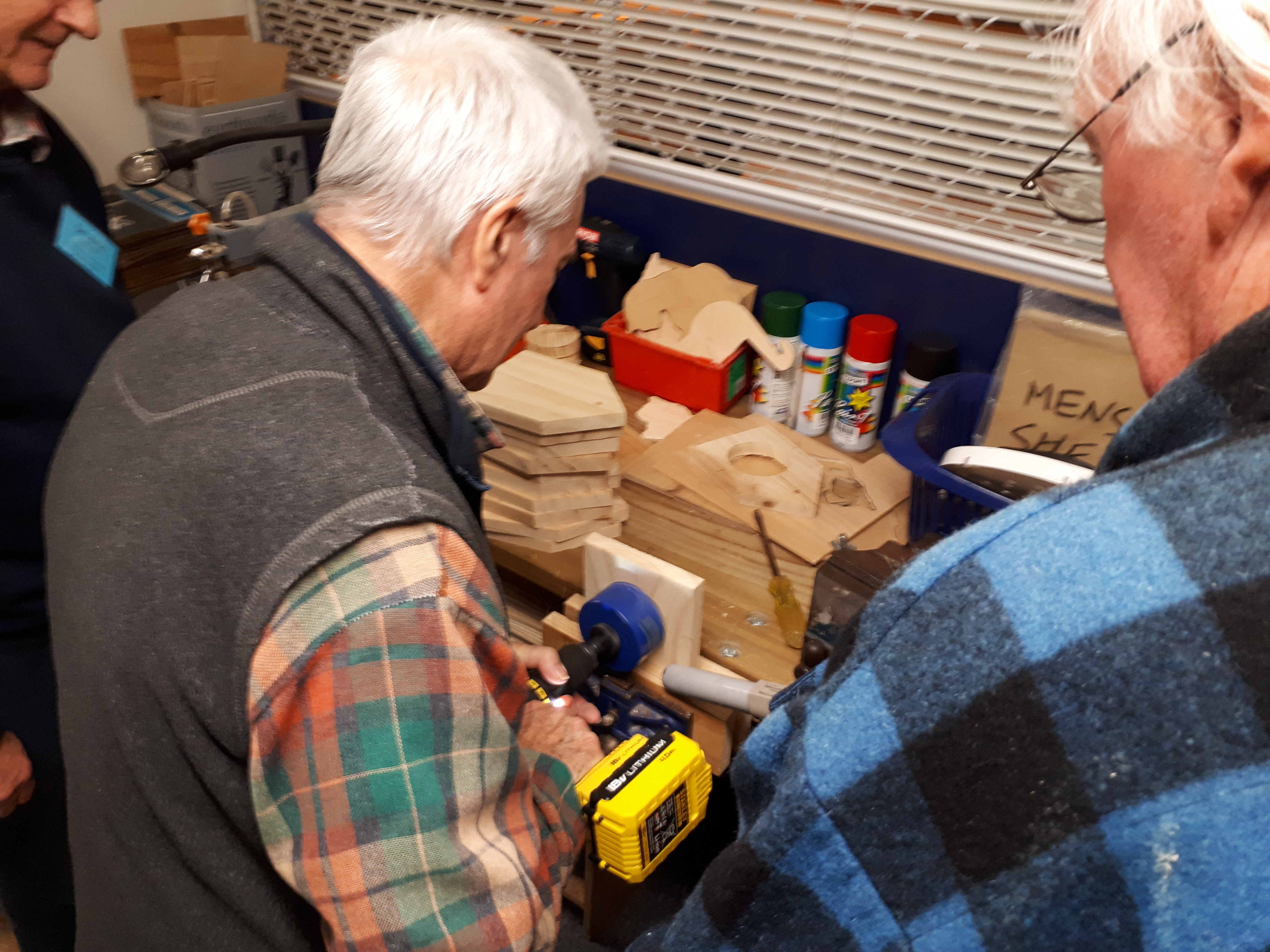 Blokes at work