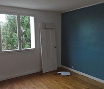 Mise en peinture de la chambre en 2 coloris