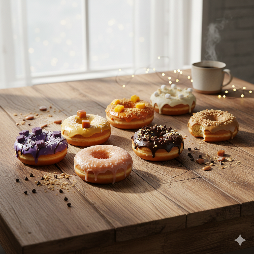 Arranged Food and Objects