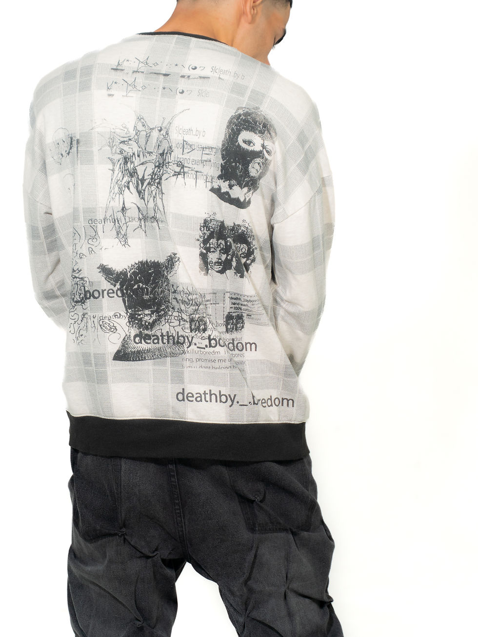 deathby_boredom - Long Sleeved Checkered Top