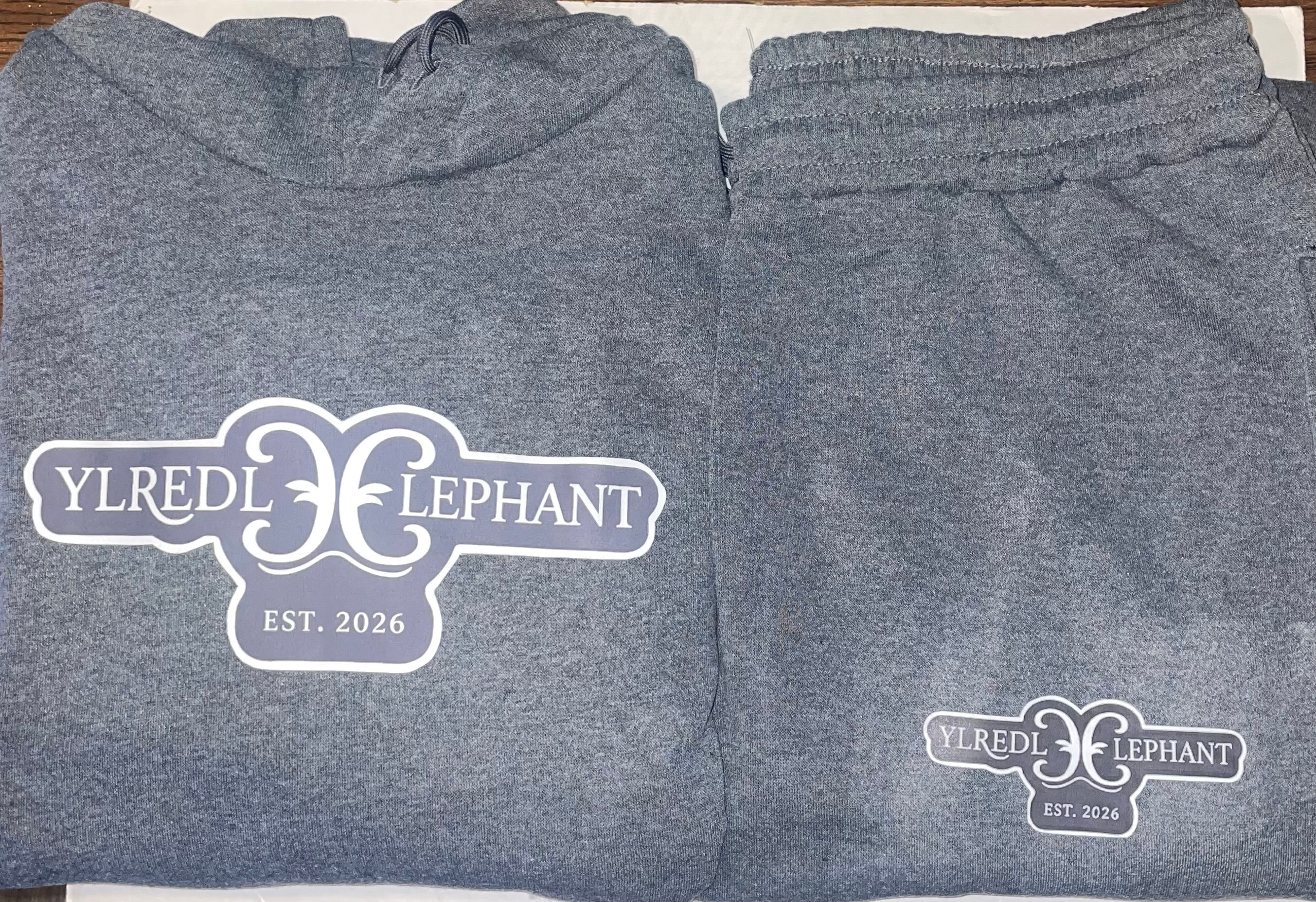 ELDERLY ELEPHANT GRAY ORIGINAL STAMP SWEATSUT