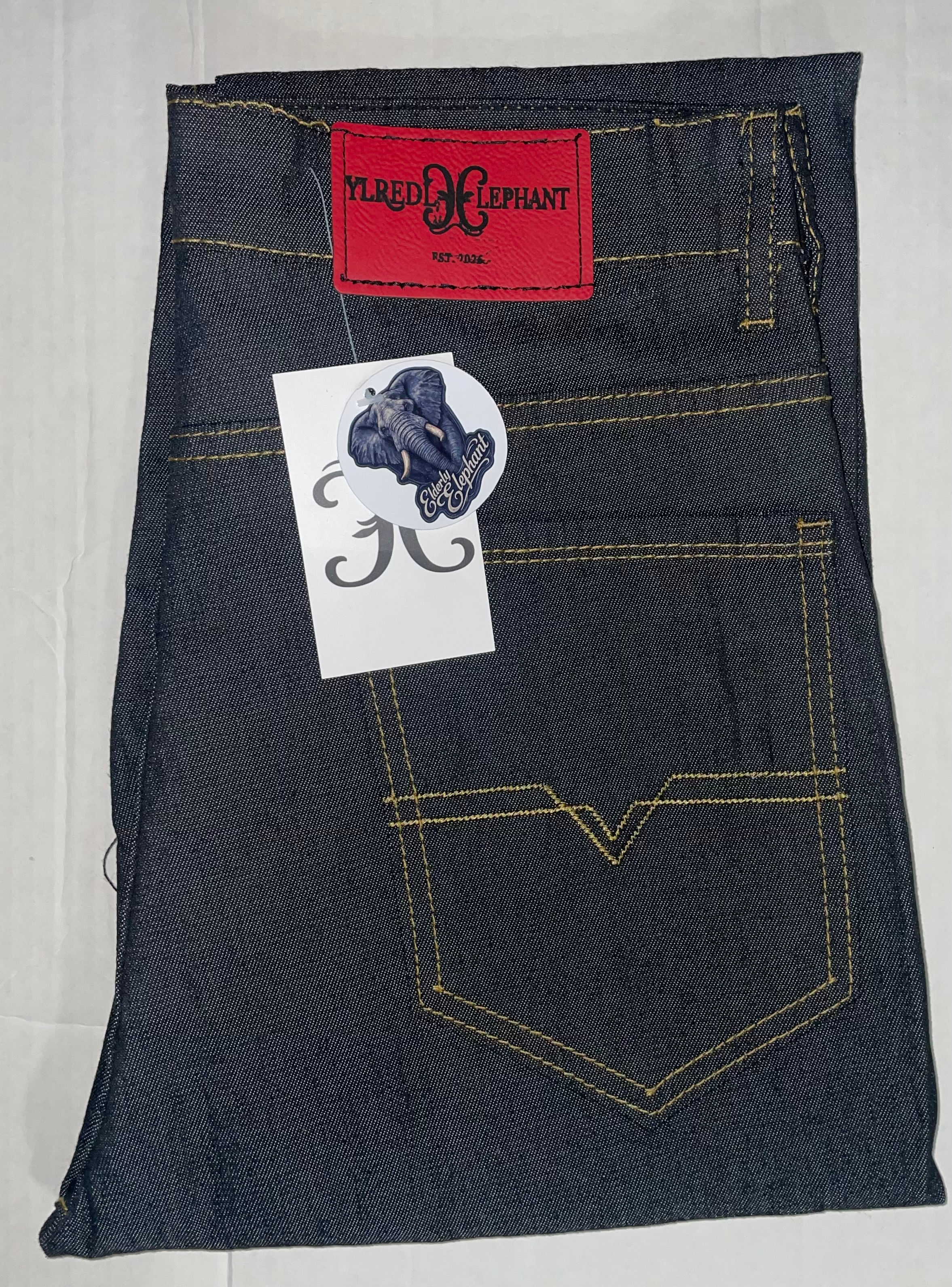 ELDERLY ELEPHANT DOT 12 JEANS (BLACK)
