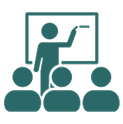 Person teaching in a class