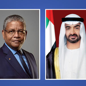 Mohamed bin Zayed receives President of Seychelles