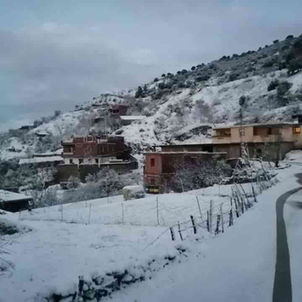 الثلوج تربك حركة السير وتعزل قرى جزائرية