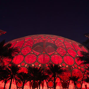Expo 2020 illuminates Al Wasl dome in red as Hope Probe nears Mars orbit