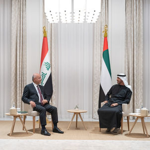 Mohamed bin Zayed, President of Iraq review regional developments