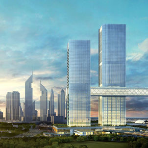 إنجاز قمة برج "B" في مشروع "ون زعبيل" الأيقوني