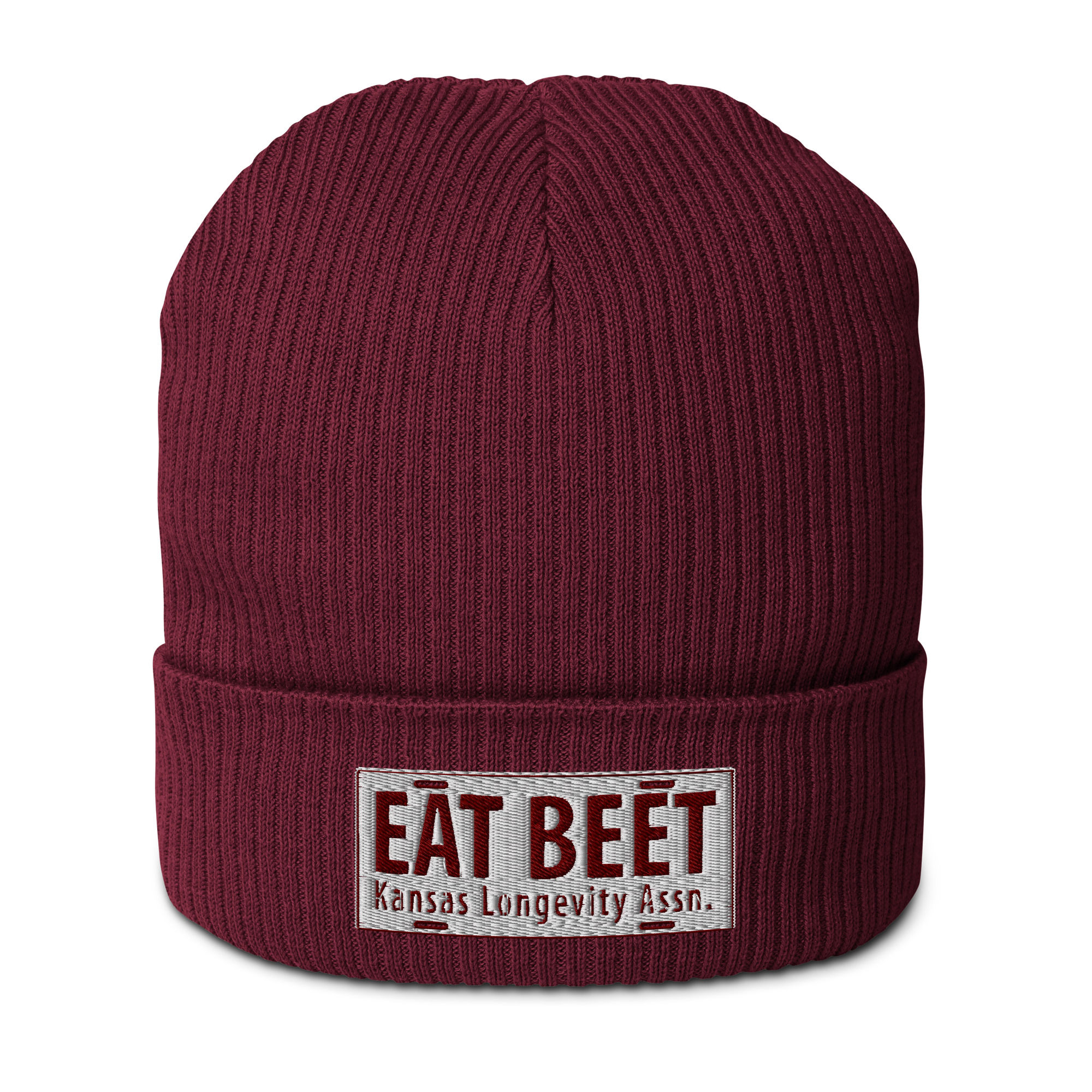 EAT BEET Vitality Lifestyle Organic Ribbed Beanie