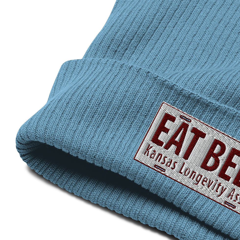 Thumbnail: EAT BEET Vitality Lifestyle Organic Ribbed Beanie
