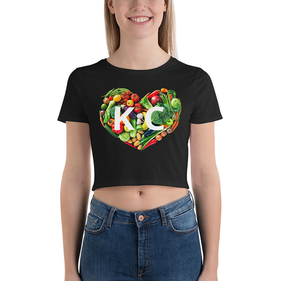 Thumbnail: Plant Based KC Vitality Lifestyle Women’s Crop Tee