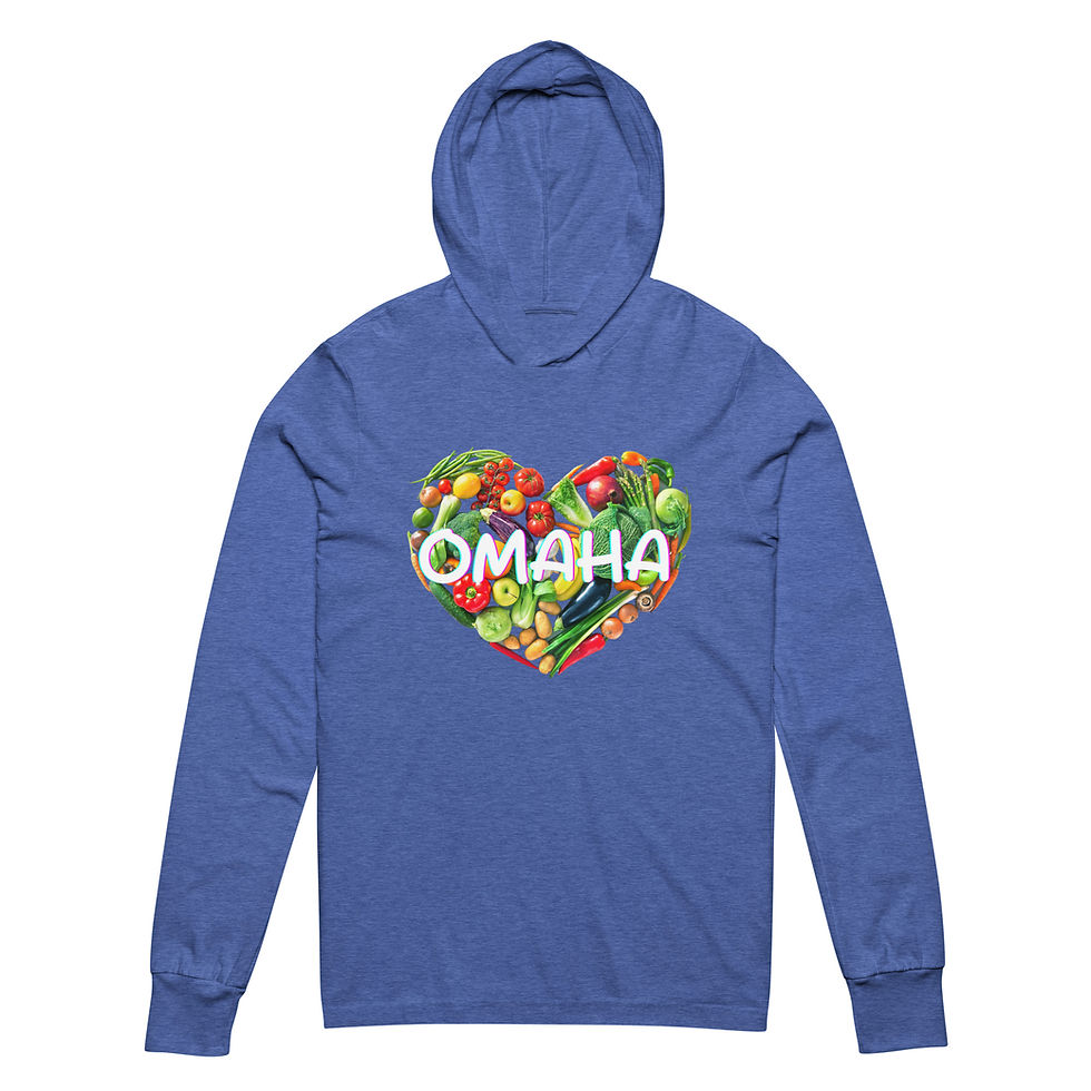 Thumbnail: Plant Based Omaha Hooded Long-Sleeve Tee