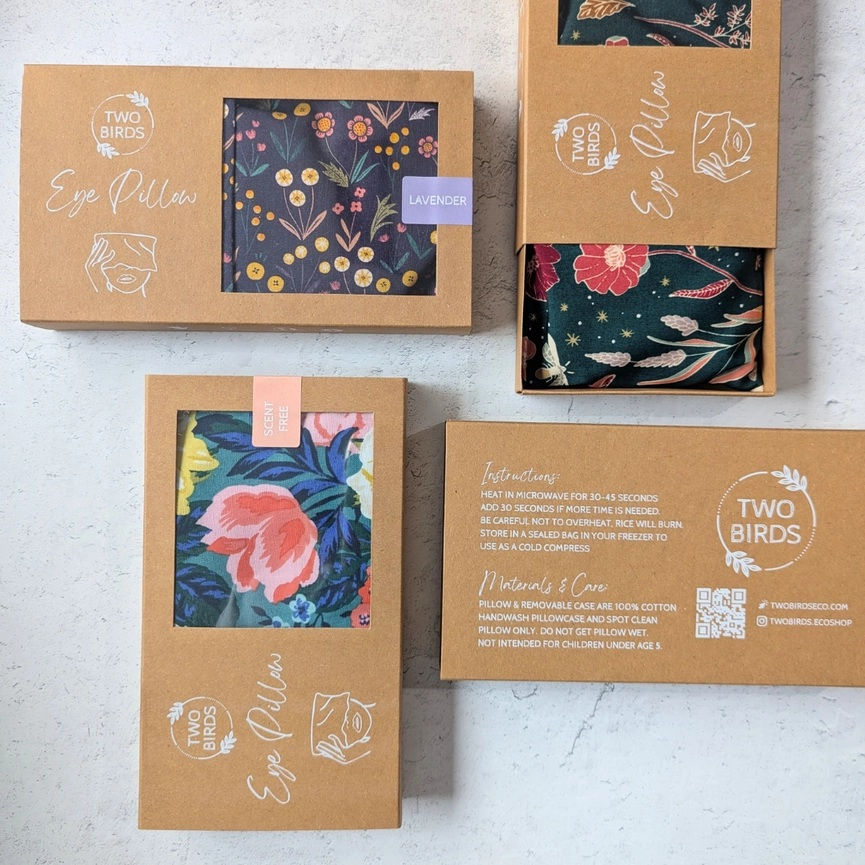 Weighted Aromatherapy Eye Pillow - Fluttering Lattice