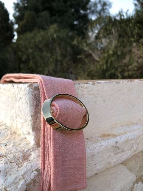 Thumbnail: Boho vintage bag, handmade in Ibiza, featuring vegan materials. This elegant pink bag makes a bold statement against animal c