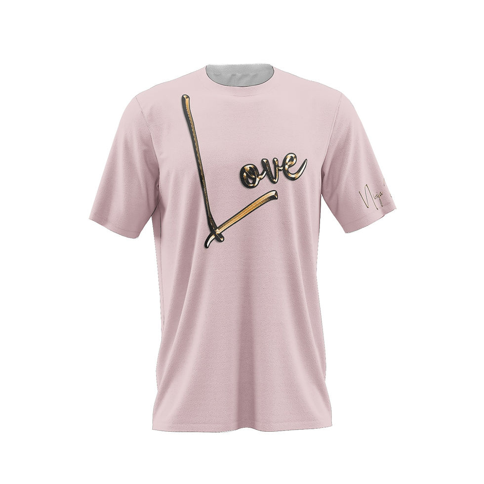 Unisex Tee with message "Love"