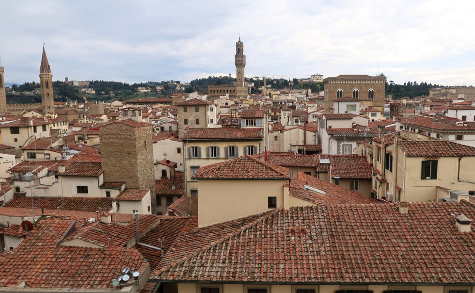 Vista sob os telhados de Florença