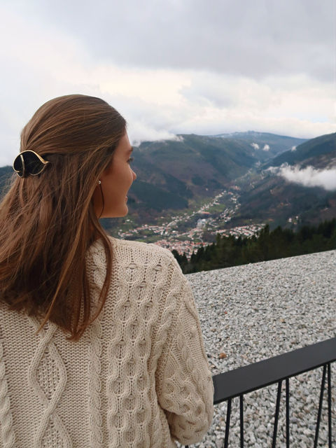 Vista para o vale glaciar desde a Casa de São Lourenço, Manteigas, Portugal