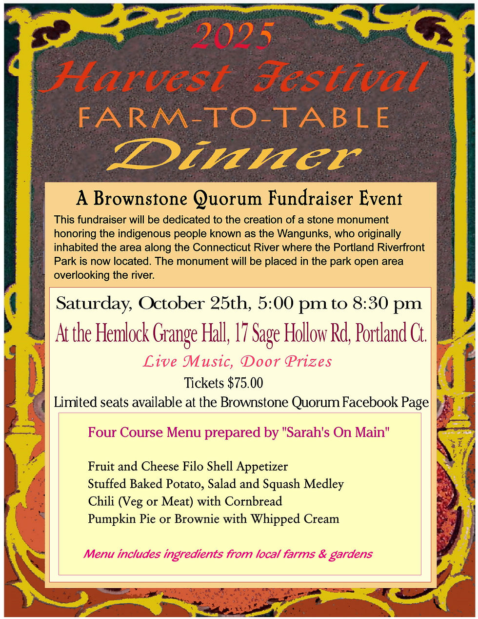 Harvest Festival Farm-to-Table Dinner