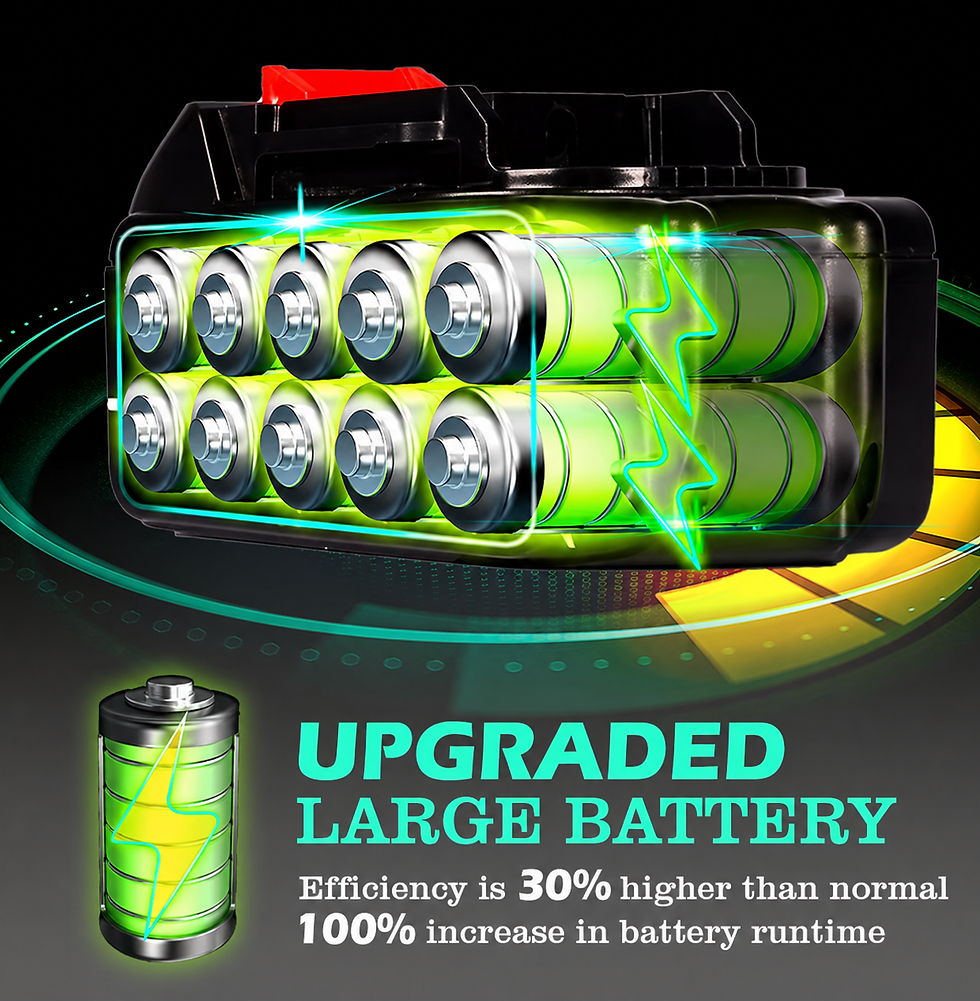 Thumbnail: Upgraded large battery with 30% higher efficiency.