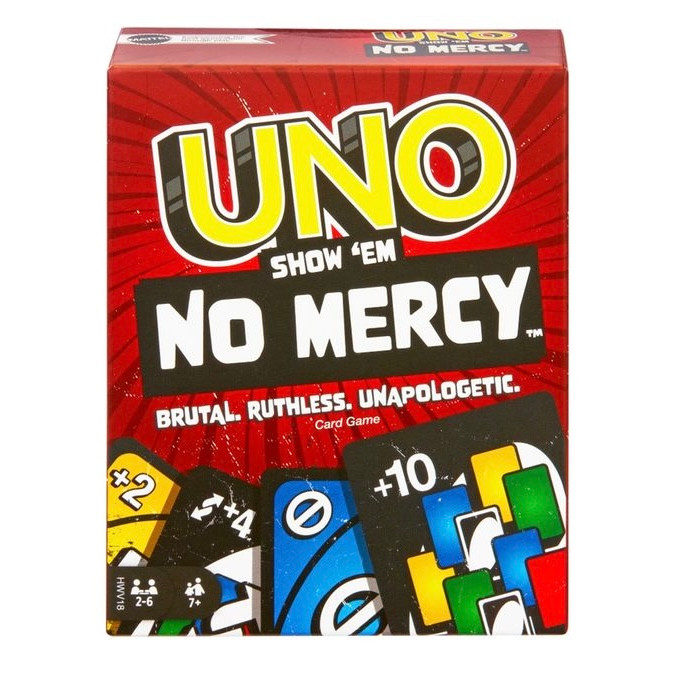 Juego de cartas UNO Show 'Em No Mercy de caja normal - Mattel