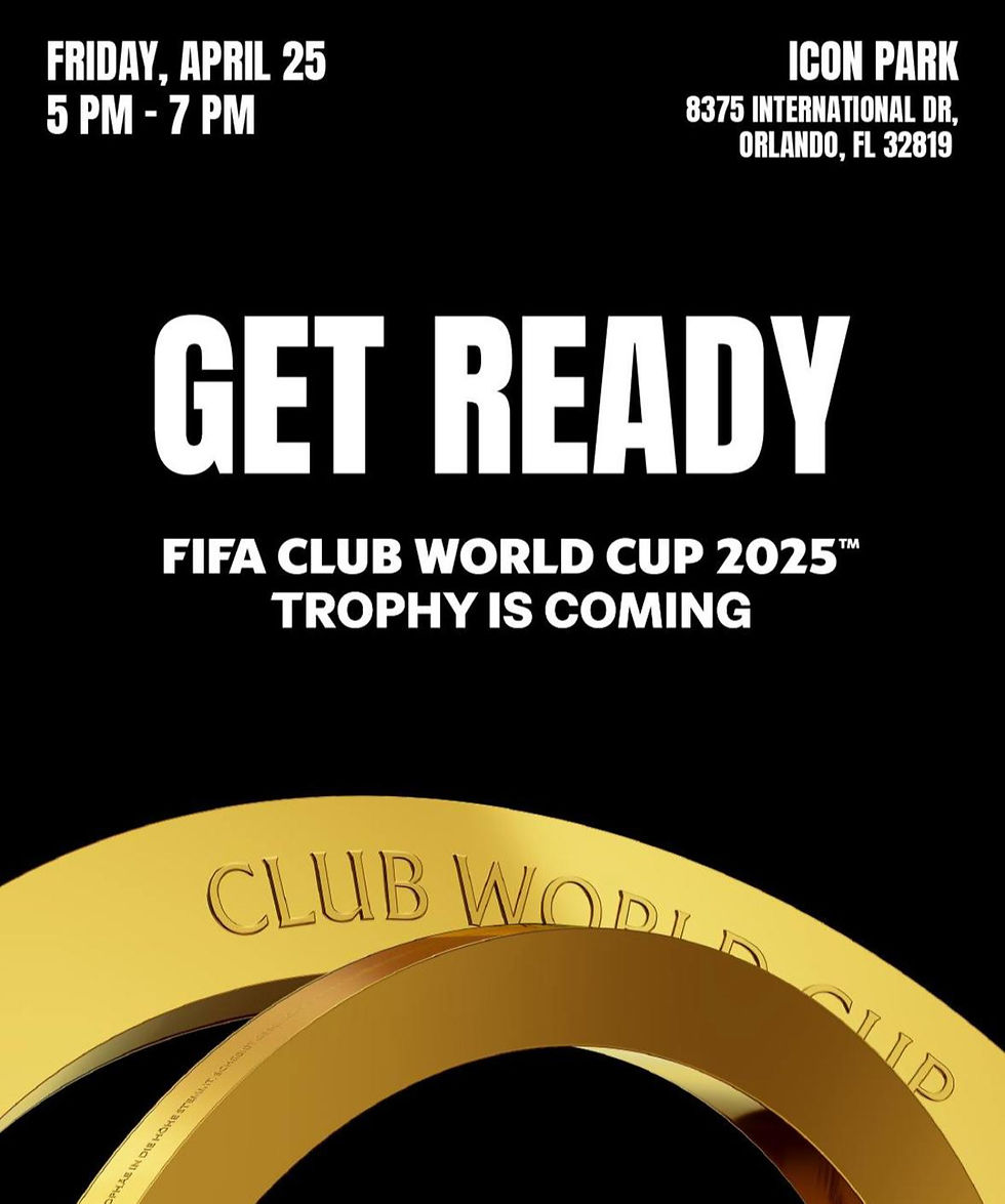FIFA Club World Cup 2025 trophy to visit ICON Park Orlando