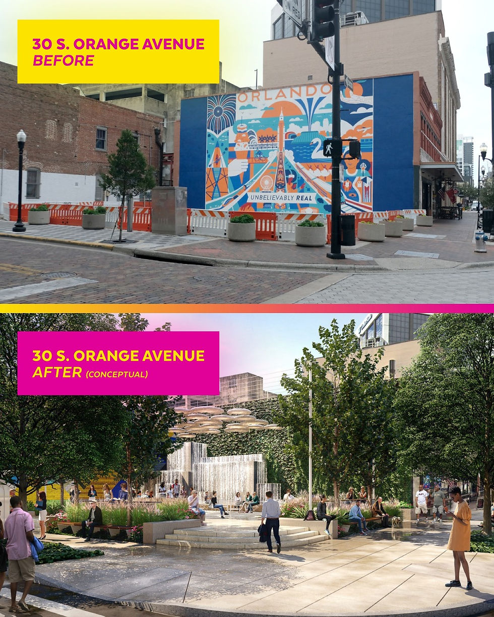 Big moves are underway at 30 S. Orange and the Lake Eola Gateway Entrance in DTO