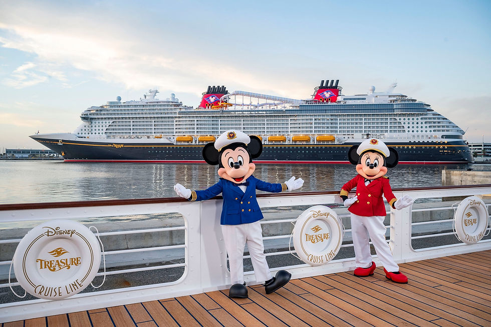 The Disney Treasure has arrived at its homeport in Port Canaveral and is set to Honor Disney Employees as Godparents