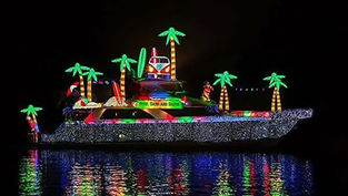The Annual Daytona Beach Christmas Boat Parade sails into Downtown Daytona Beach on December 21 