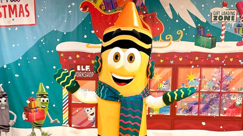 Deck the halls with tons of color at Crayola Experience Orlando's Colorful Christmas 2025